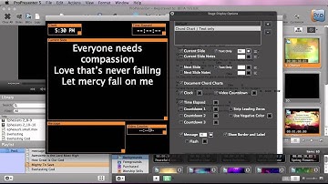 ProPresenter 5 Stage Display Functionality