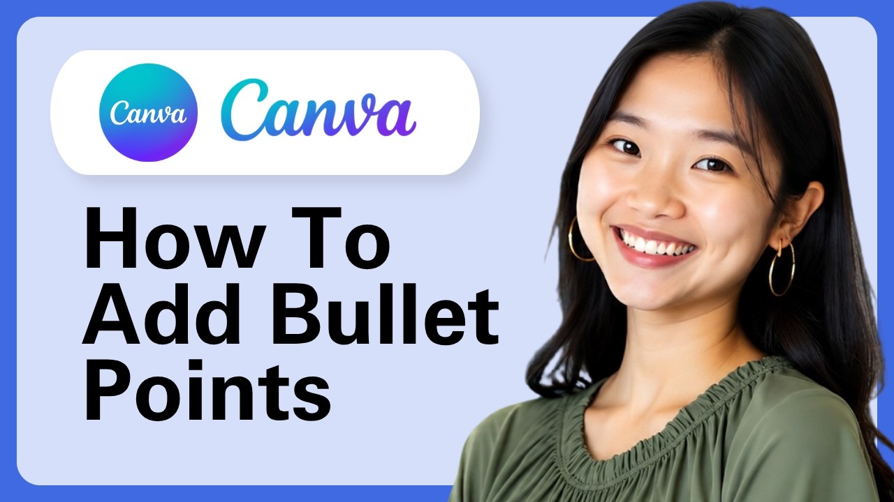 How To Add Bullet Points In Canva - YouTube