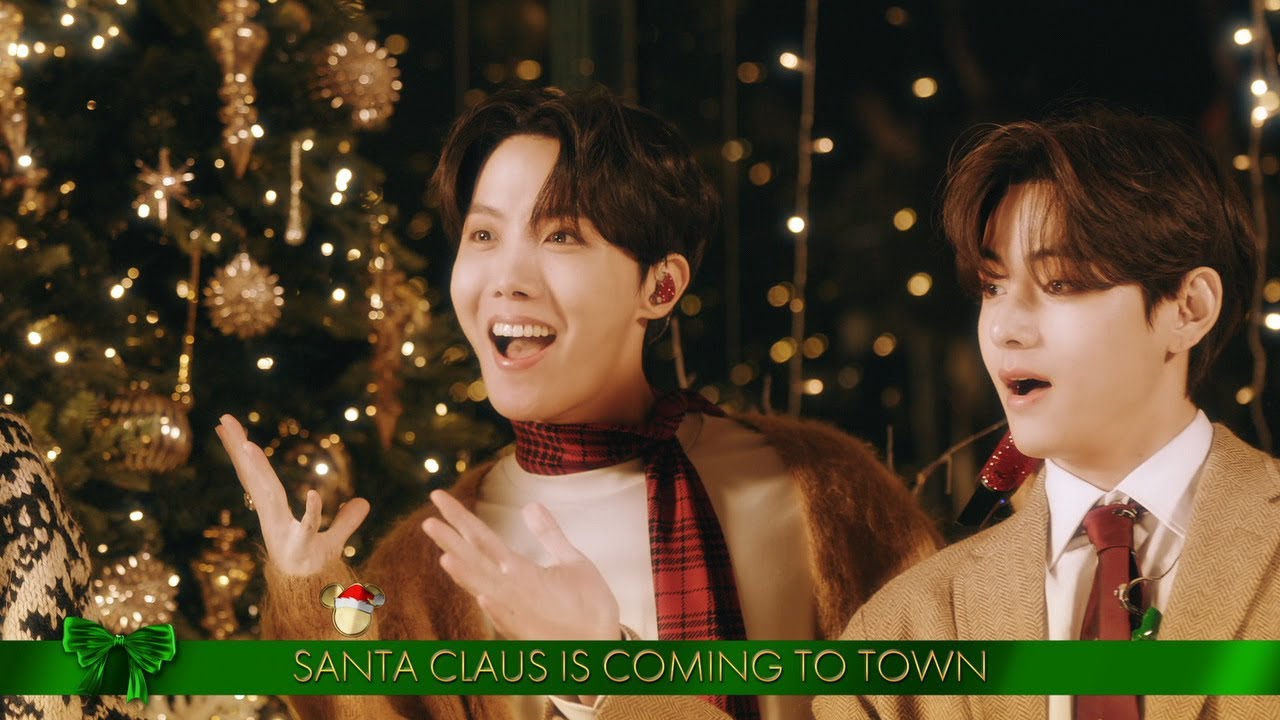 BTS Sings Santa Claus Is Comin To Town   The Disney Holiday Singalong