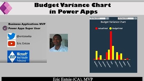 Power Apps for Finance - Budget Variance Chart