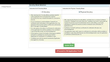 POLY SCRUTINY MODE SELECTION