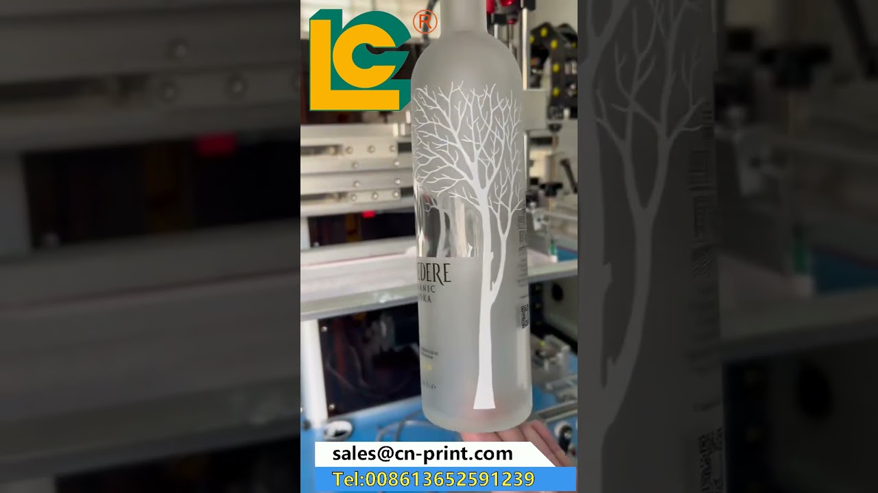 Servo Screen Printing machine for round glass plastic bottle jar container LC-PA-400ES