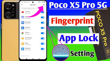 Poco X5 Pro 5G App Lock Fingerprint /Poco X5 Pro me app me fingerprint lock Kaise lagaye /app lock