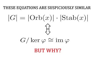 Commenting on the Similarities Between Orbit Stabiliser and the First Isomorphism Theorem