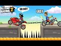 Hill Climb Racing 2 - Beating BOSS with CHOPPER BIKE 🤩😱 (SHOCK)