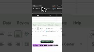 Master Flash Fill in 30 sec ⏱️ #kulturehire #excel #flashfill #shortcut #microsoftexcel