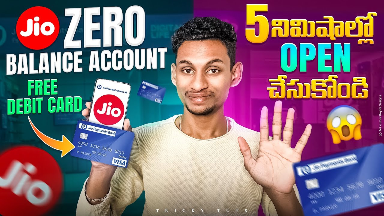 JIO Zero Balance Account | How To Open Jio Bank Account In Telugu | Jio Bank In Telugu 2025