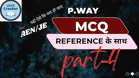 💥P.way MCQ With Reference (Part-4) | Important Question for LDCE  ADEN/Je exam @LDCECRACKER2.0 #ldce