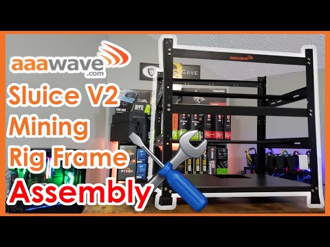 Aaawave Sluice V2 12 GPU Mining Rig Frame | Full Assembly Guide | Plus Discount Code