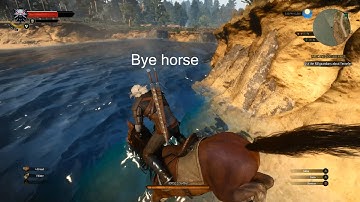 Witcher 3 - Amusing Horse Bug (Underwater Breathing Horse)