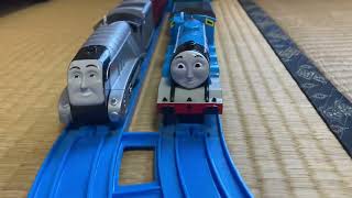 Plarail Thomas Gordon (CG) and Spencer (Trackmaster) time battle
