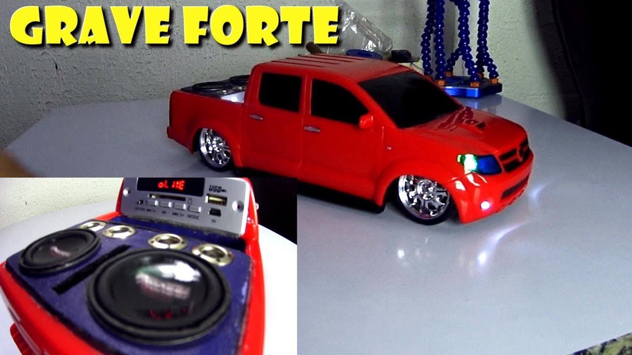 Mini Hilux Com Paredão Como Fazer a Caixinha de Som  Veículo de luxo,  Paredoes de som, Miniaturas de carros