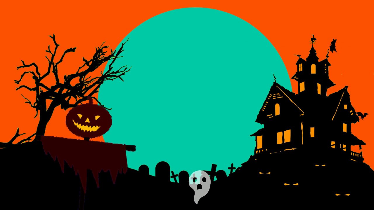 Halloween theme chroma keyed overlay - YouTube