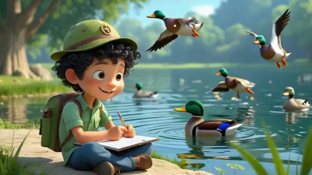 Feathers on the Lake | A Gentle Nature Story for Kids