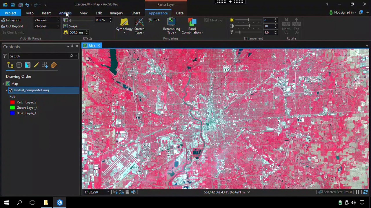 Exercise 04 Video 2 - Applying NDVI to Landsat 8 Imagery - YouTube