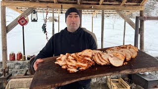 Cooking "Sala" Lamb Tail Fat | Rustic Lake Cooking