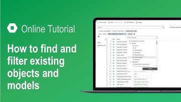 Find and filter existing objects and models in ADOIT
