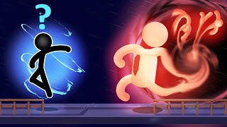 SECRET Stickman Uses Powerful BLACK HOLE Super Weapon!  Stick It To The Stick man Gameplay