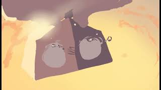 emir goes out for a walk . animation