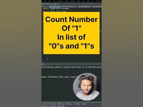 Count 1s in list #java - YouTube