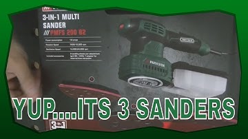 Unboxing and Review Parkside 3 in 1 Sander Sold By Lidl