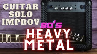 80&#39;s Heavy Metal E Minor 125 BPM Guitar Backing Track Music 2022