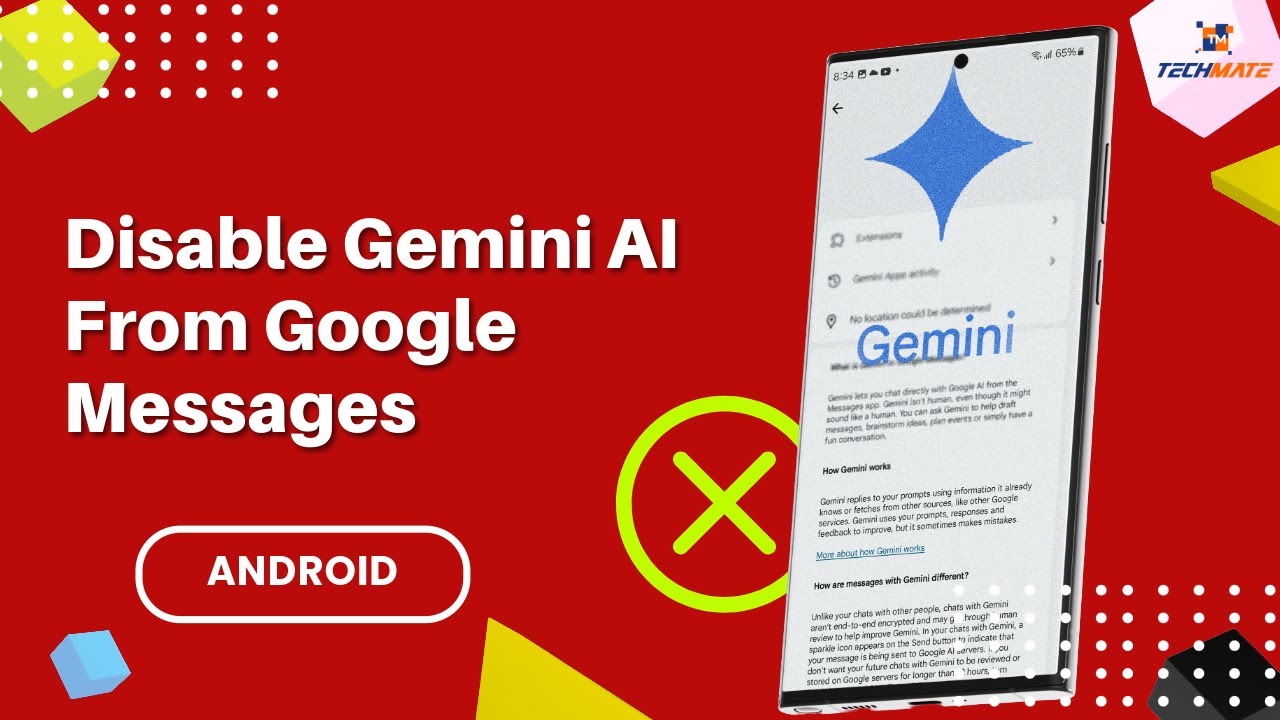 How to Disable Gemini AI from Google Messages | Tech Mate - YouTube