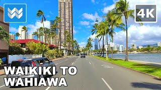[4K] Hawaii Driving Tour - Waikiki to Dole Plantation in Wahiawa via Interstate H1, H201, H2 Highway