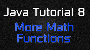 Java Tutorial 8 - More Built-in Advanced Math Function with Scanner (Sqrt, Pow, etc)