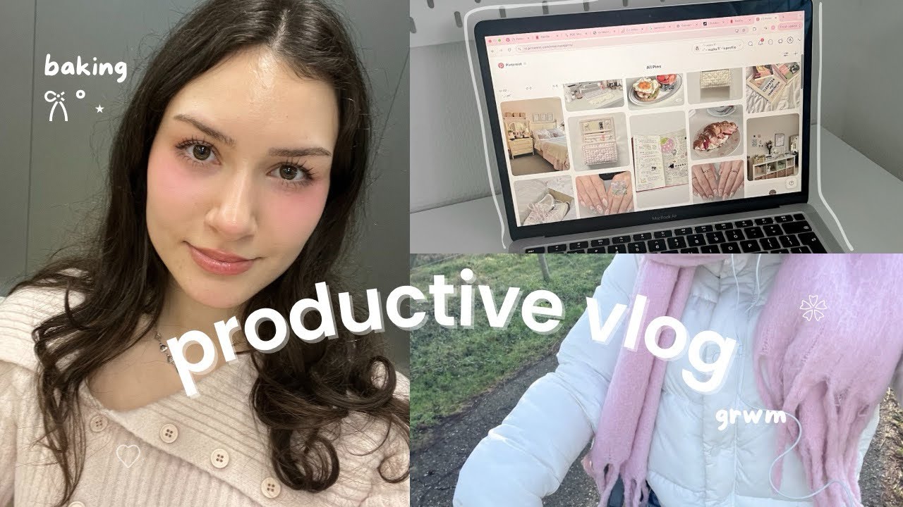productive vlog🍥: baking, grwm, shopping & cooking 