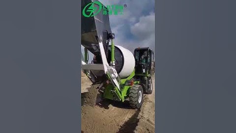 LUTON self loading concrete mixer in test