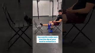 Seated Heel Prop — Knee Extension Stretch