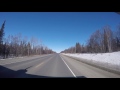 Landing on a highway in Alaska