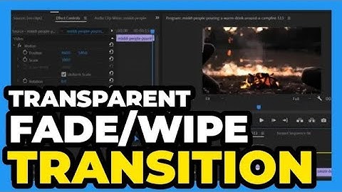 Premiere Pro CC ： How to Make a TRANSPARENT Diagonal Faded Wipe Transition