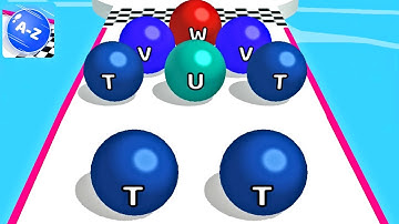 AZ Run - 2048 ABC Runner ! All Levels Gameplay (429-434) android, ios