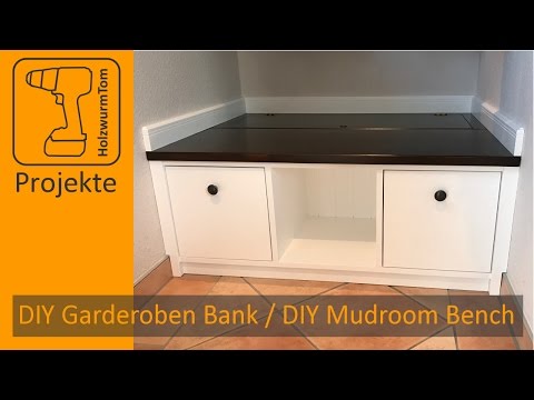 Diy Garderoben Sitzbank Diy Mudroom Storage Bench With