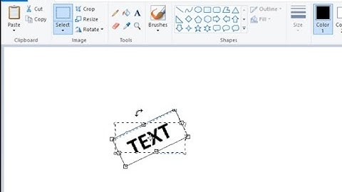 ROTATE TEXT IN MS.PAINT
