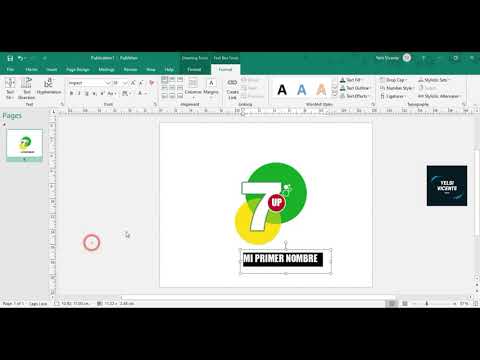 COMO CREAR LOGOTIPOS EN PUBISHER - 7UP - NISAN