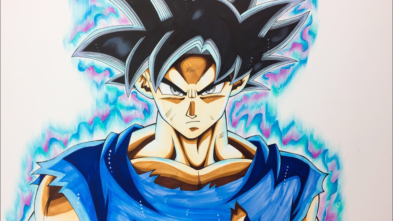 孫悟空 身勝手の極意 兆 描いてみた Drawing Goku Ultra Instinct Youtube