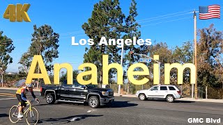 [4K] Orange County, Anaheim California USA in 2023  Drive