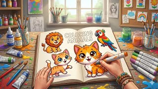 Cute Animal Coloring 🐻🐶 | Fun Coloring Book for Kids screenshot 5