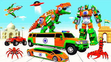 Limo Car Transform Robot Games, Fight Multi Robot Games in Mech Robot Car Games.Android/ios-Gameplay