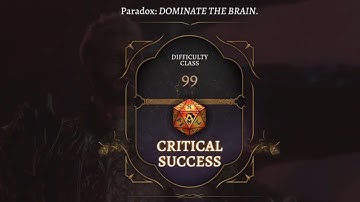 What happens if you pass the 99 skill check roll against The Absolute | Baldur