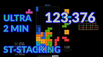 Tetris Ultra - 123,376 - ST-stacking on Jstris | z2sam