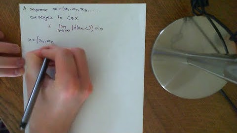 Convergence of a Sequence in a Metric Space Part 2
