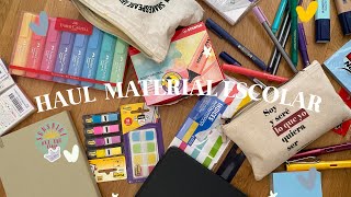 HAUL MATERIAL ESCOLAR 2020 | clases online y último curso