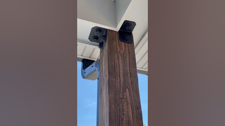 Install Porch Posts-Decorative Hardware