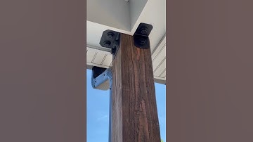 Install Porch Posts-Decorative Hardware