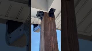 Install Porch Posts-Decorative Hardware