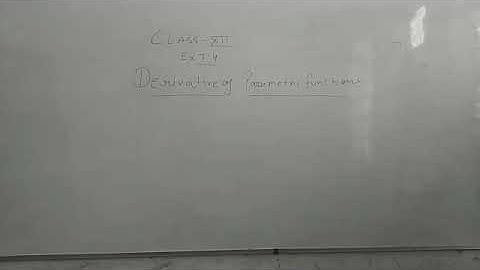 Derivative of Parametric function chapter 7 RBSE